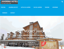 Tablet Screenshot of hoteljahorina.com